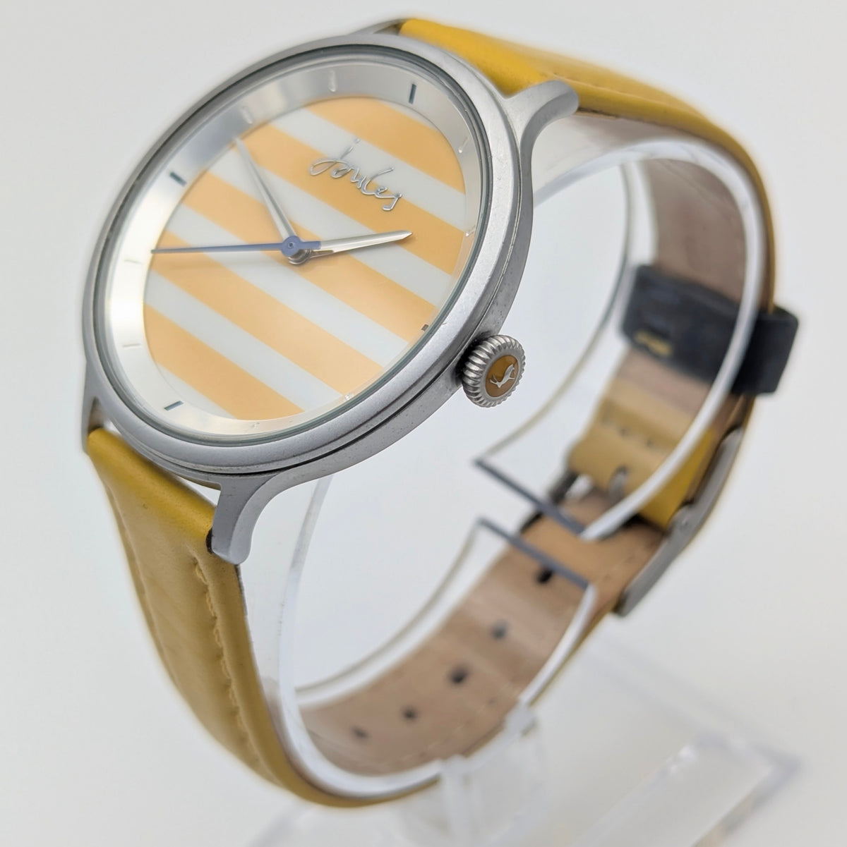 Joules JS1C1PY Yellow Stripe Ladies' Quartz Watch — Sold Naked - Bezel & Hide