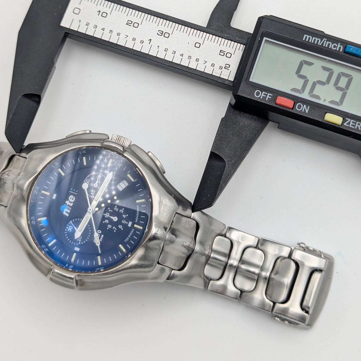 Nite GX70-201 Blue Dial - Bezel & Hide