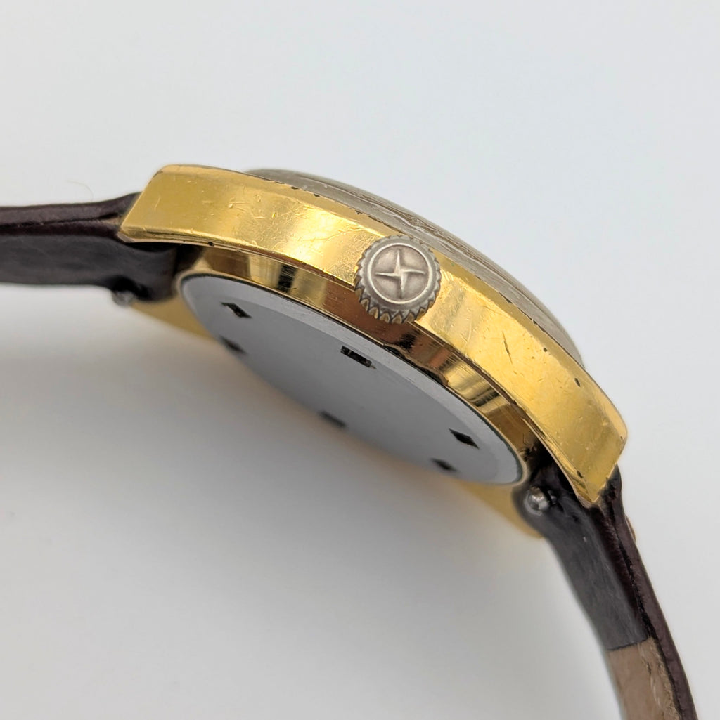 Zenith Ladies' Vintage Cushion-Case Dress Watch — c.1970s Swiss Manual Wind, Gold-Plated, Sold Naked - Bezel & Hide