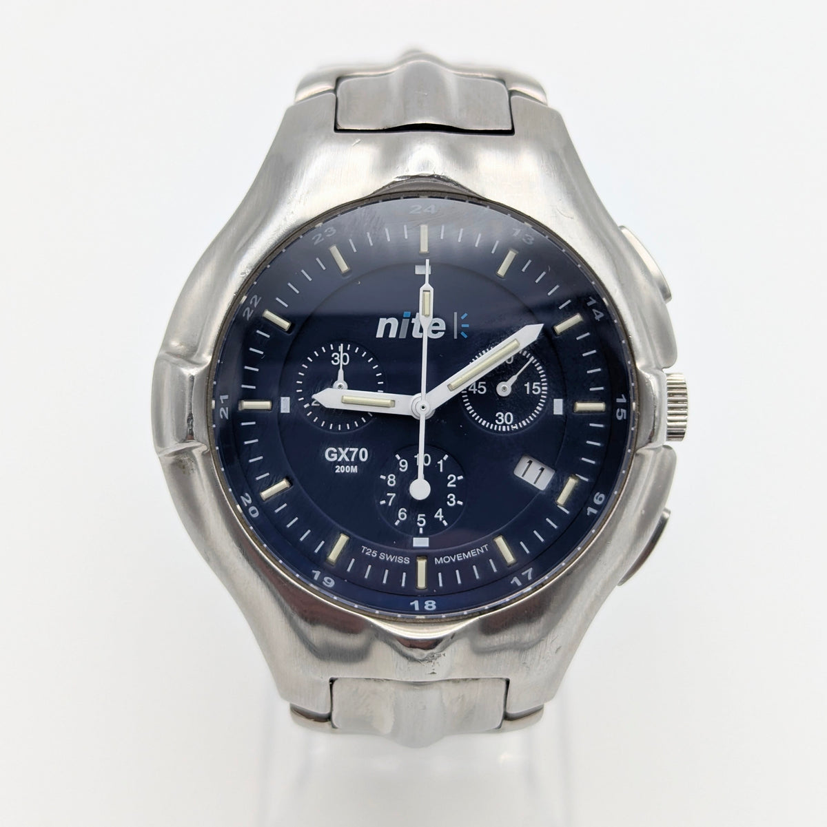 Nite GX70-201 Blue Dial - Bezel & Hide