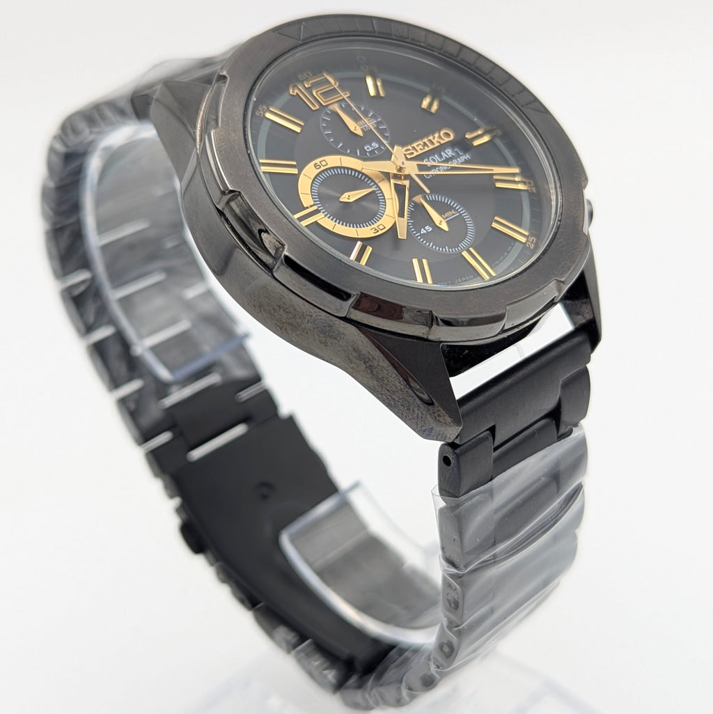 Seiko Recraft Solar Chronograph - Bezel & Hide