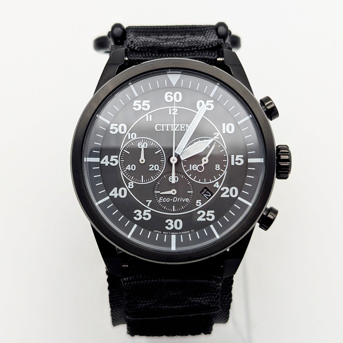 Citizen Avion Eco-Drive Chronograph - Bezel & Hide