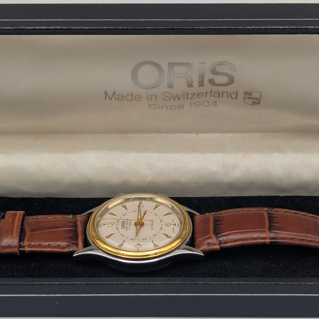 Oris Wrist Alarm Limited Edition – Ref. 418-7451-63 | 18kt Gold Bezel | No. 0297/1600 - Bezel & Hide