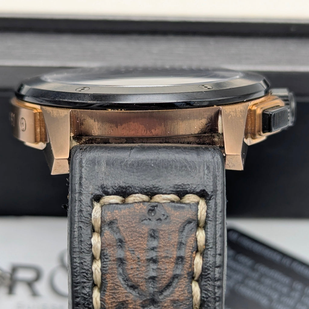 Rotary R&Co Suisse Chronograph — Bold Two-Tone Sports Chrono with Vintage Strap - Bezel & Hide