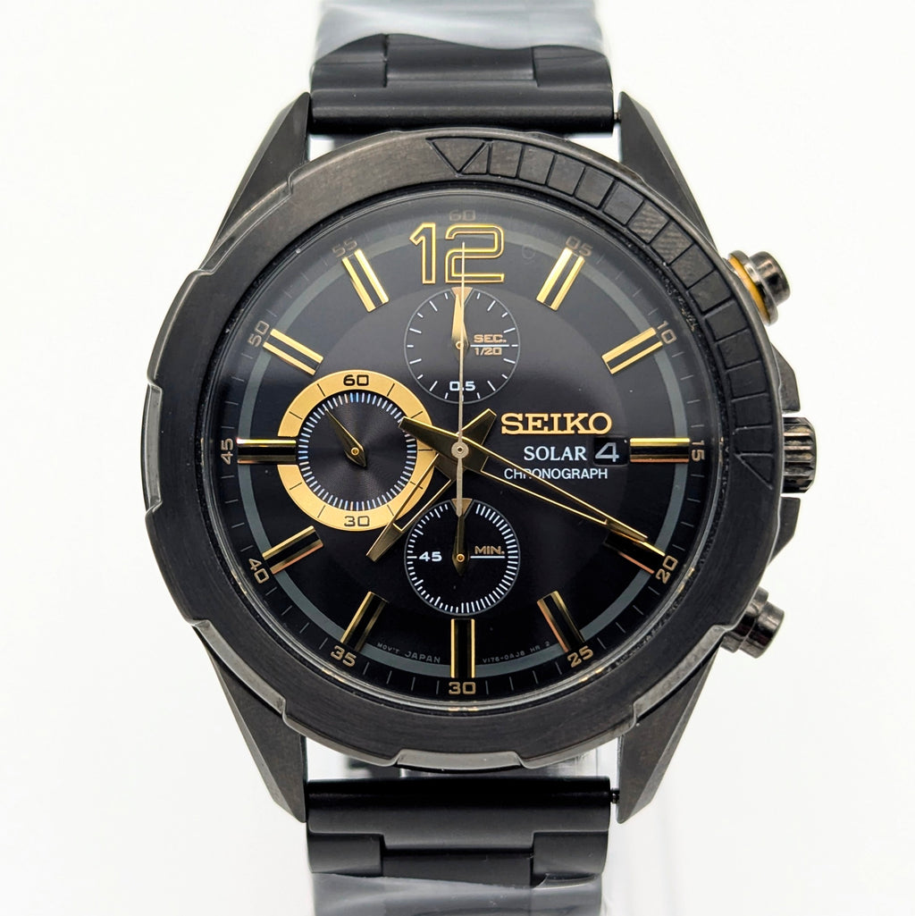 Seiko Recraft Solar Chronograph - Bezel & Hide