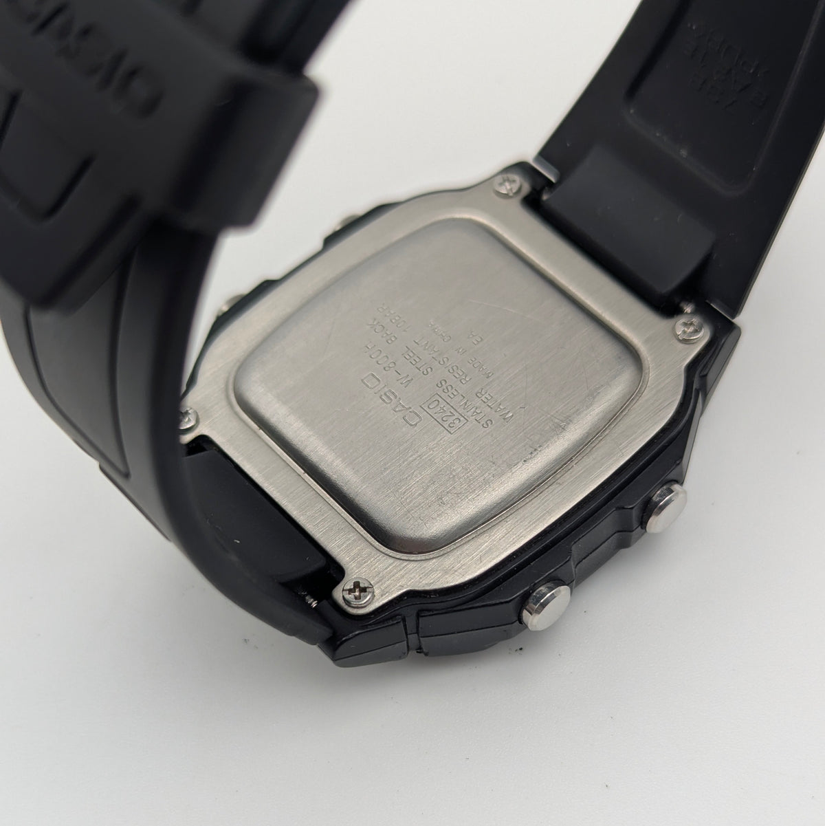 Casio W-800H Digital Watch — 100M Water Resistant, Sold Naked - Bezel & Hide