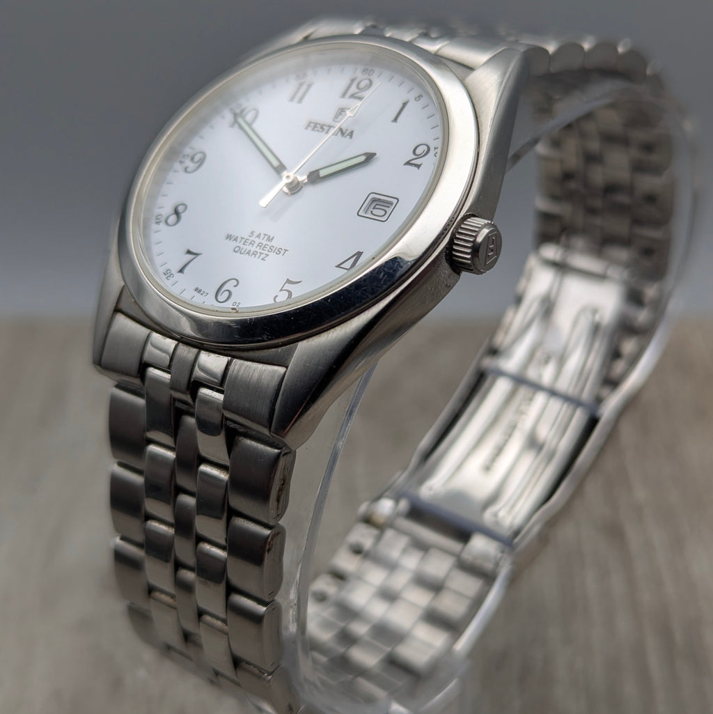 Festina 8827 Men's Stainless Steel Quartz Watch - Bezel & Hide