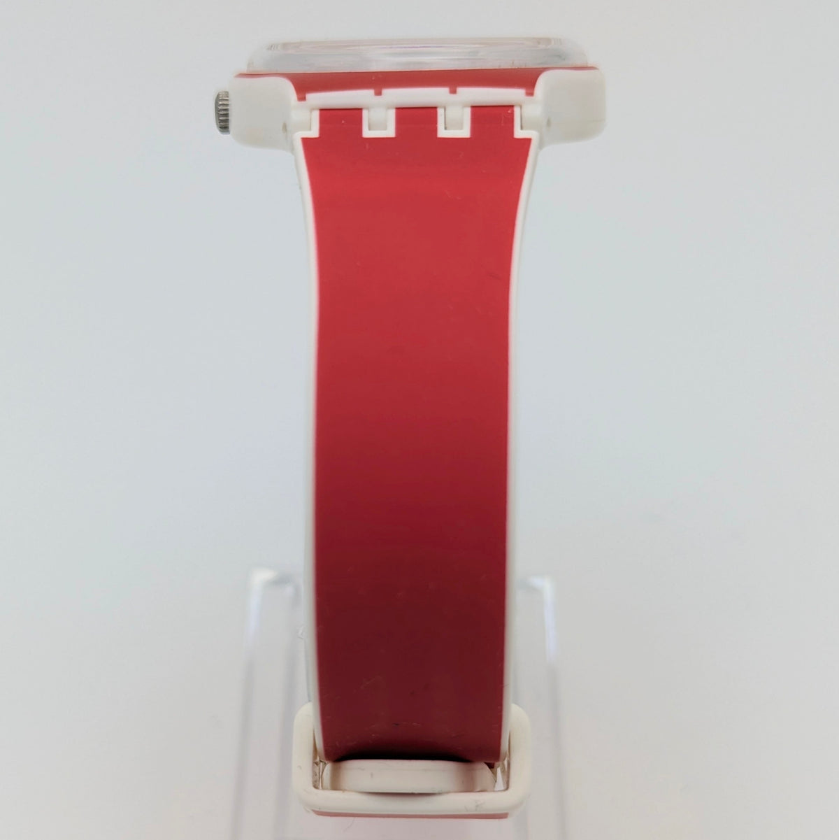 Swatch Originals Gent Poppy Red GE709 — Day-Date, Red Dial, Sold Naked - Bezel & Hide