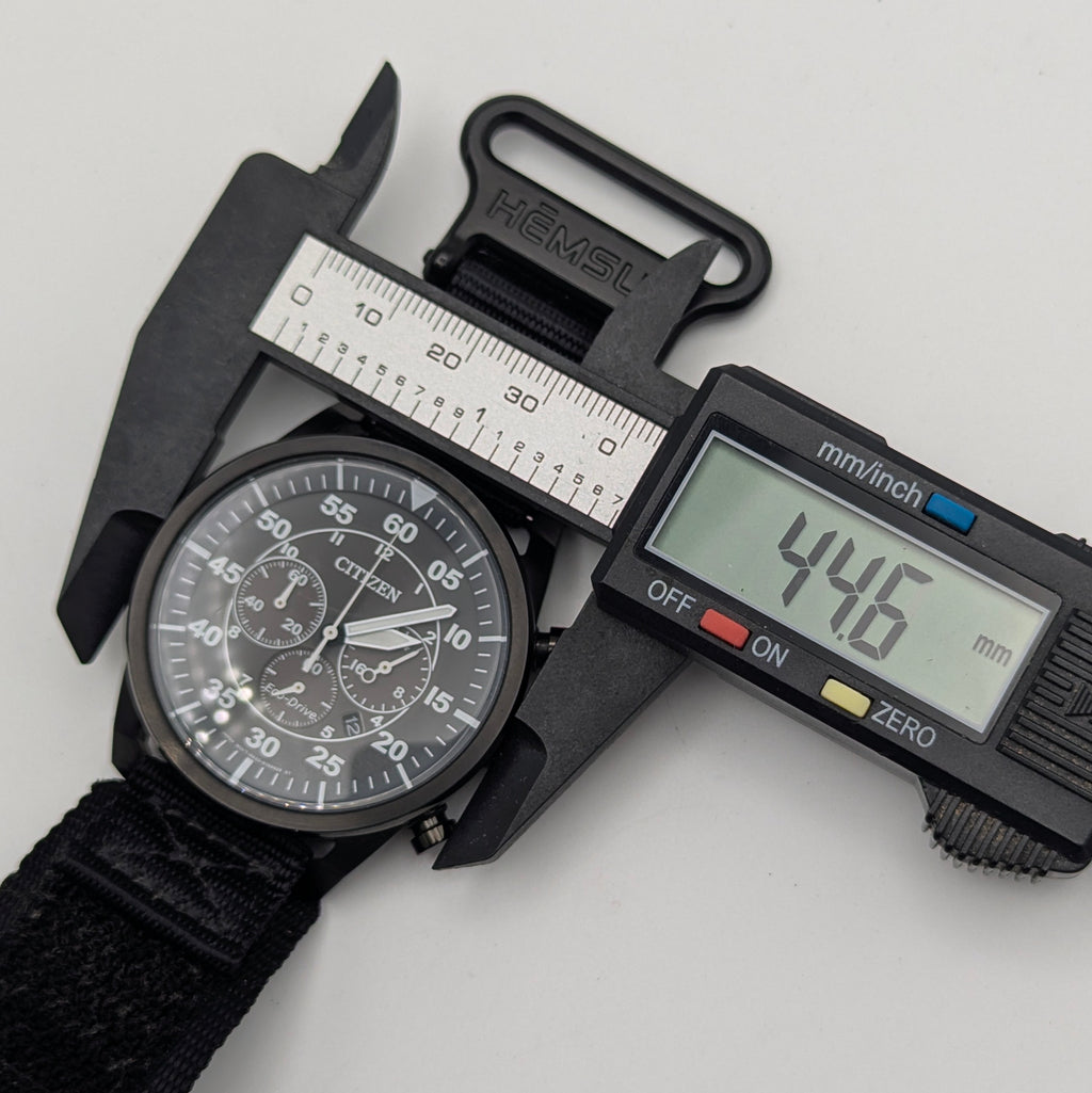 Citizen Avion Eco-Drive Chronograph - Bezel & Hide