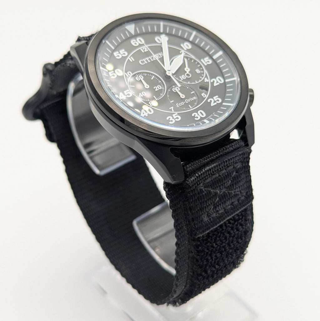 Citizen Avion Eco-Drive Chronograph - Bezel & Hide