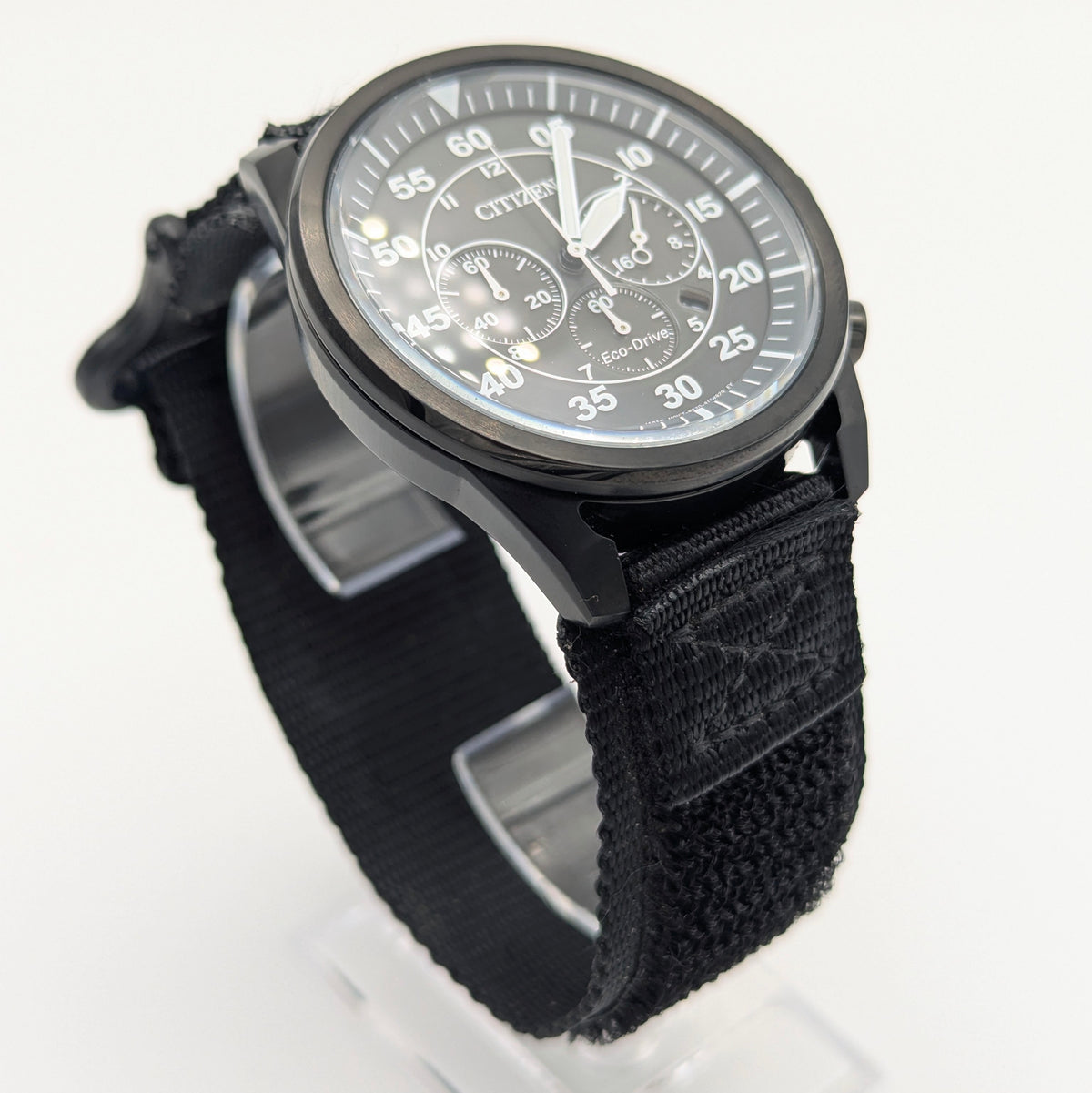 Citizen Avion Eco-Drive Chronograph - Bezel & Hide