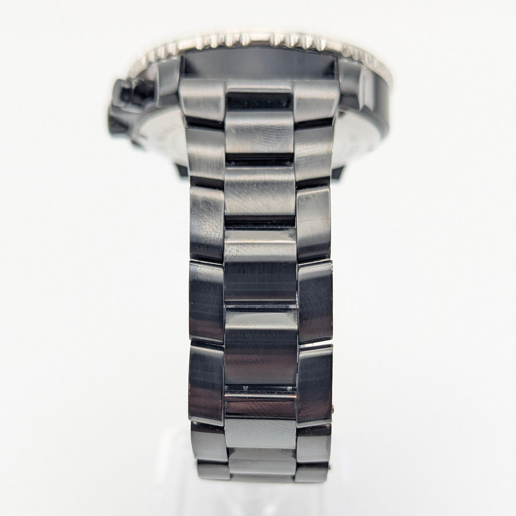 Michael Kors Lexington MK-8643 Chronograph — 45mm Black Ion-Plated, Japanese Quartz, Sold Naked - Bezel & Hide