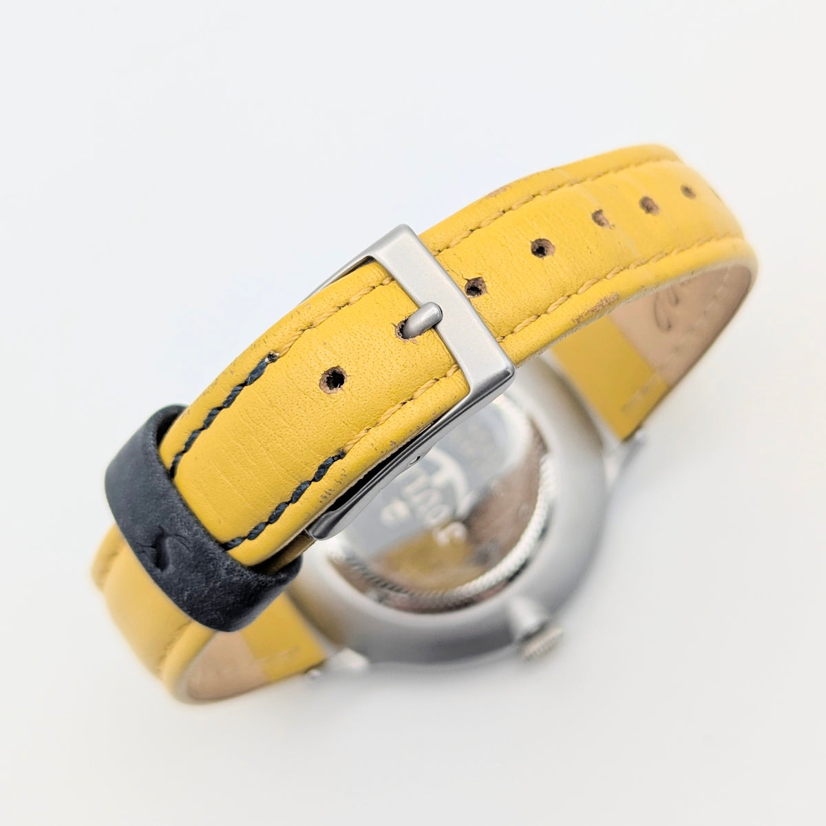 Joules JS1C1PY Yellow Stripe Ladies' Quartz Watch — Sold Naked - Bezel & Hide