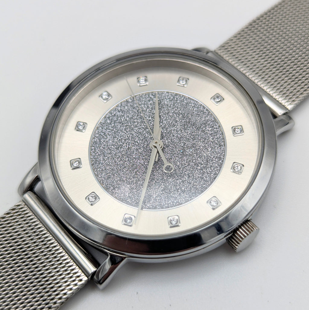 Timex Celestial Women's Quartz Watch — Stardust Dial & Mesh Bracelet, Sold Naked - Bezel & Hide