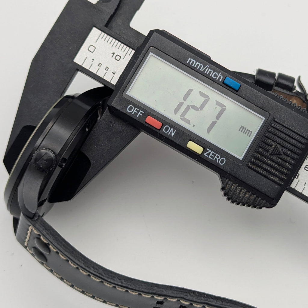 Nite ICON Tritium Field Watch — Black PVD, 100m, Men's - Bezel & Hide