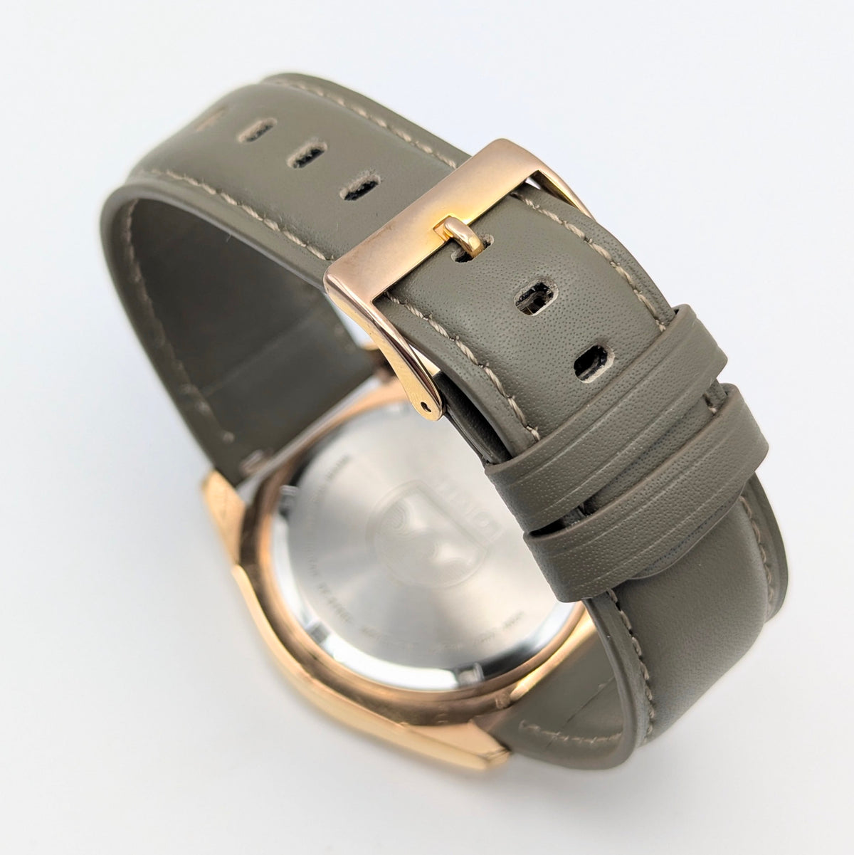 Lorus VD57-X024 Chronograph Men's Watch — Rose Gold-Tone, Black Dial - Bezel & Hide