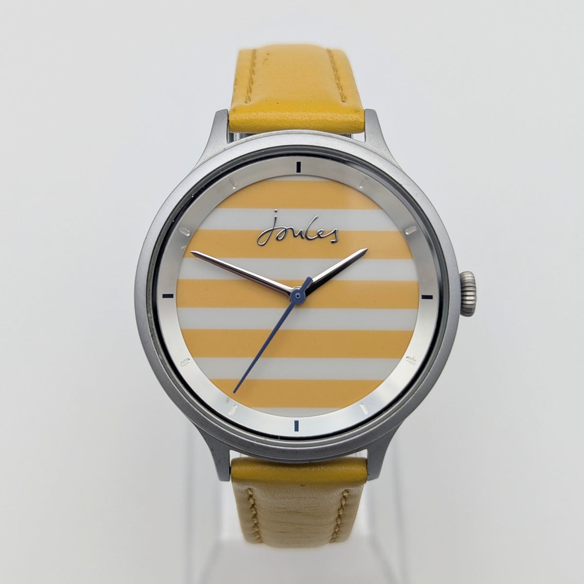 Joules JS1C1PY Yellow Stripe Ladies' Quartz Watch — Sold Naked - Bezel & Hide