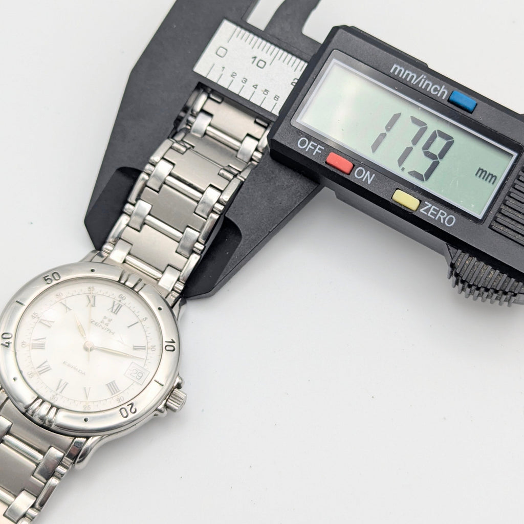 Zenith Espada Men's Quartz Watch — Swiss Made, Roman Dial, Sold Naked - Bezel & Hide