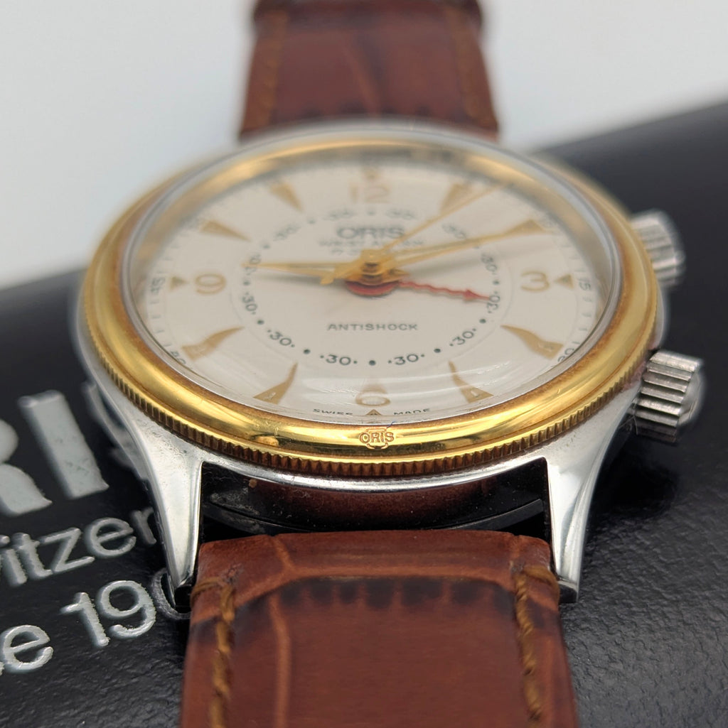 Oris Wrist Alarm Limited Edition – Ref. 418-7451-63 | 18kt Gold Bezel | No. 0297/1600 - Bezel & Hide