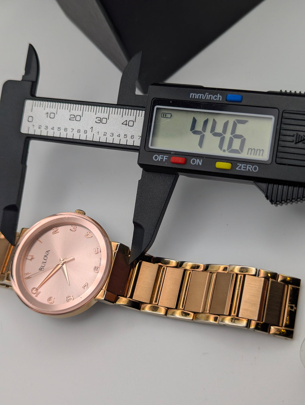 Bulova 97L127 Women's Pink Sunburst Dial Watch, Gold-Tone Bracelet, Boxed - Bezel & Hide