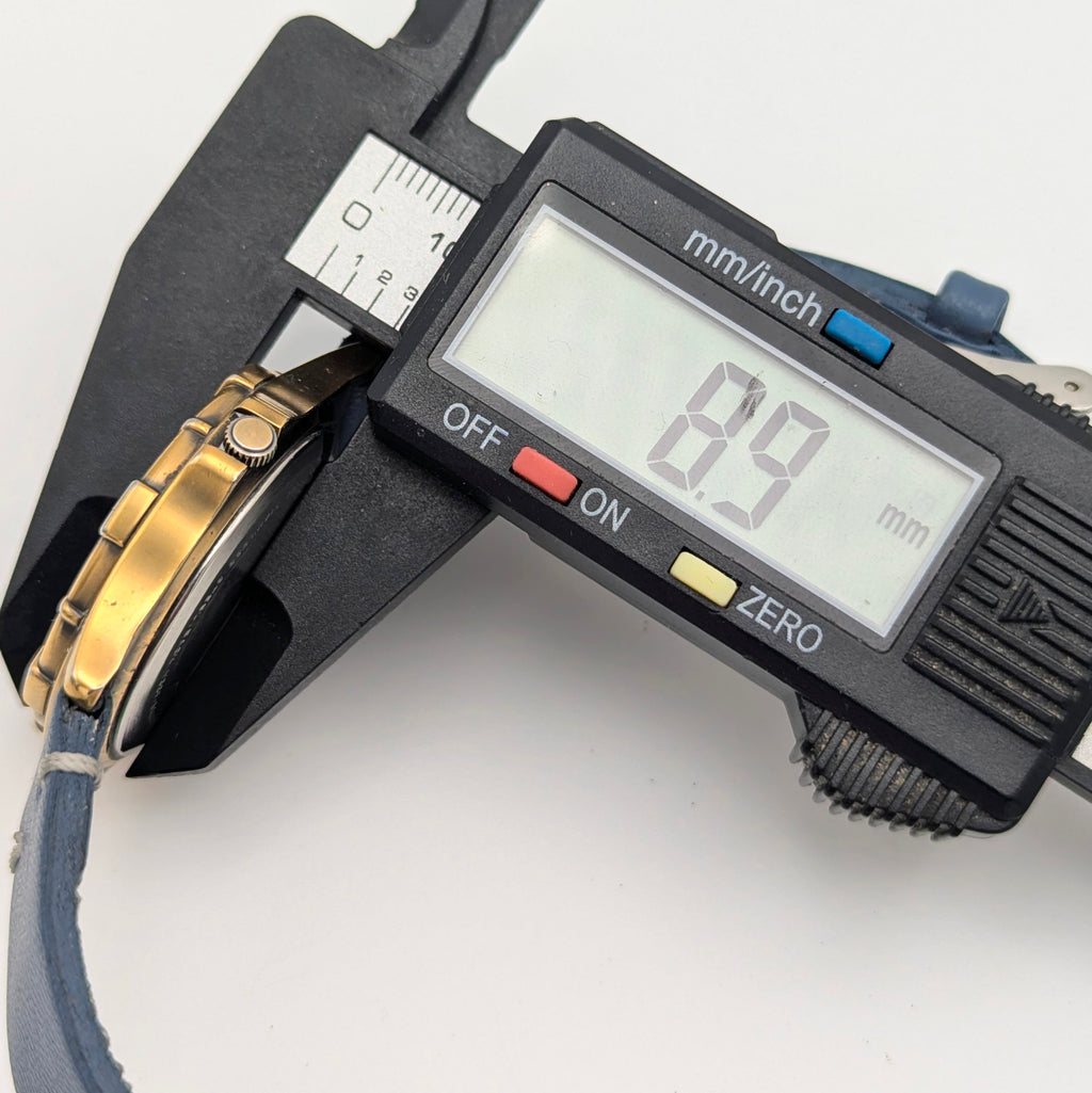 Alba Field Gear V33F-6A80 Triple Calendar Watch – Gold Tone, Dark Dial