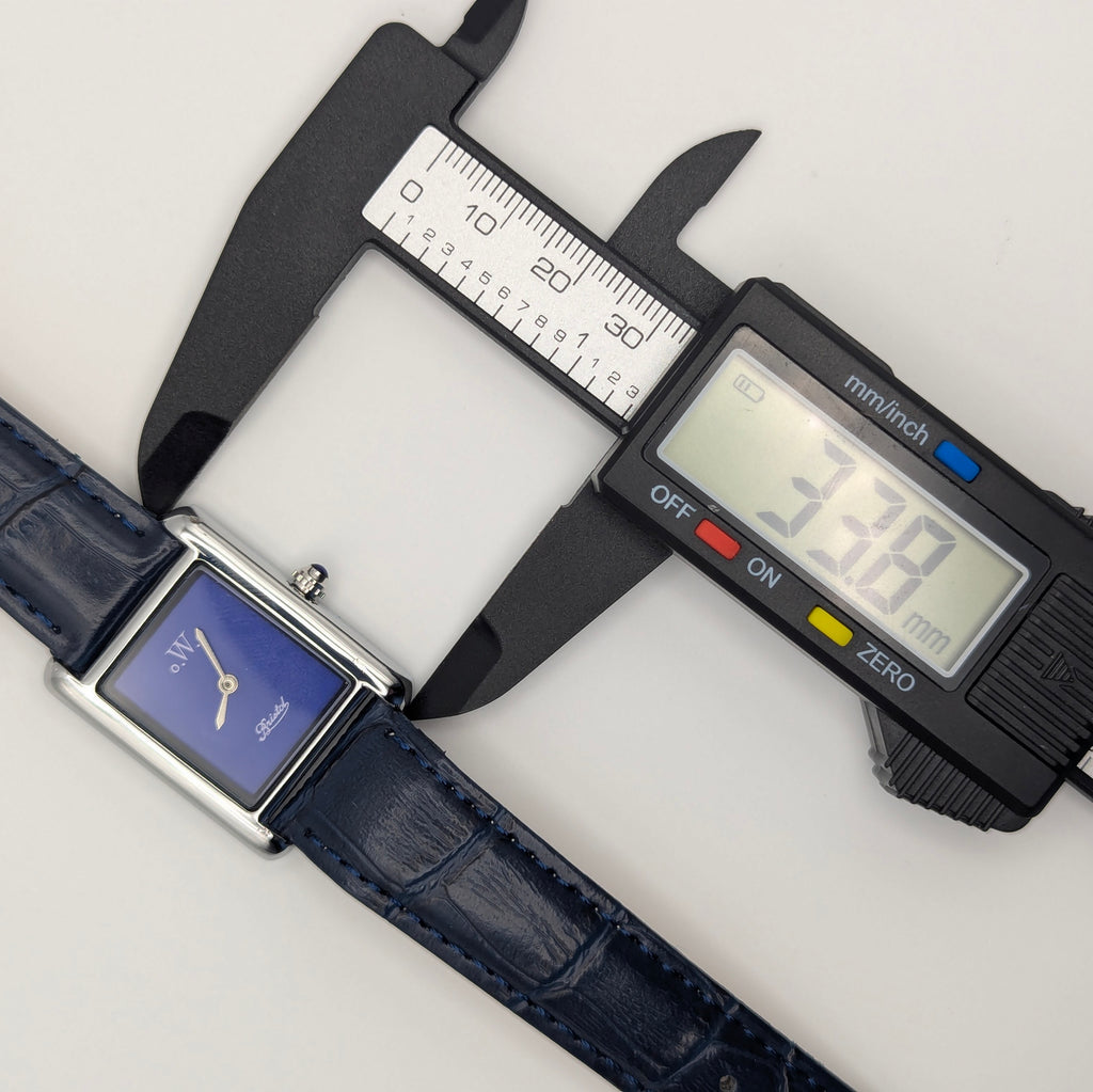 o.W.c Bristol Tank Blue Dial Quartz Watch — Odd Watch Company, Sold Naked - Bezel & Hide