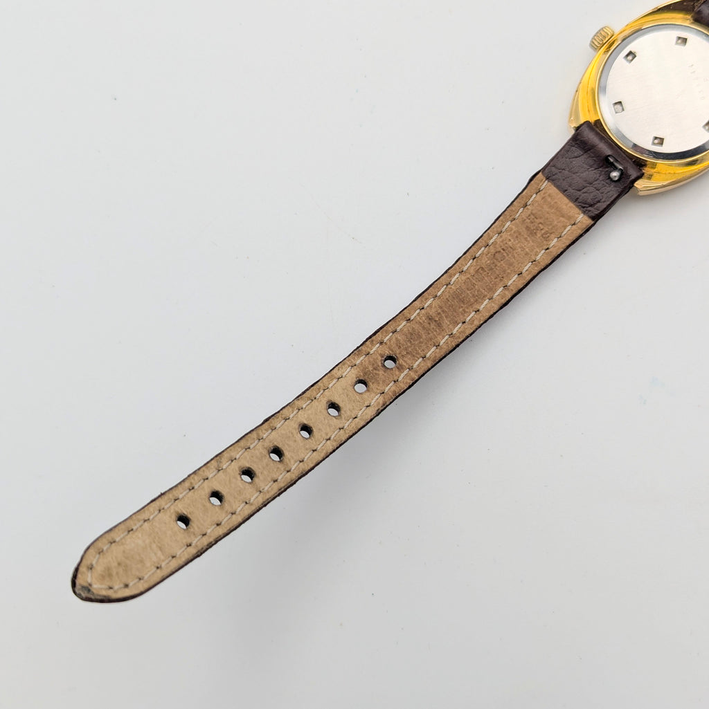 Zenith Ladies' Vintage Cushion-Case Dress Watch — c.1970s Swiss Manual Wind, Gold-Plated, Sold Naked - Bezel & Hide