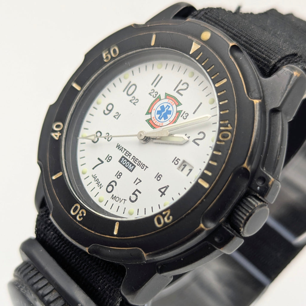 Fire rescue watch. Japan Movement - Bezel & Hide