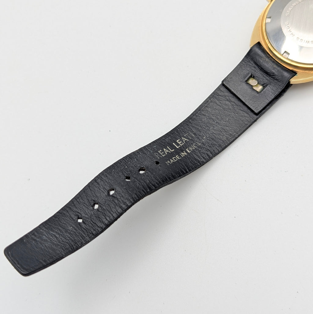 Montine of Switzerland Manual Wind Watch — 1970s Gold-Tone Elegance, Sold Naked - Bezel & Hide