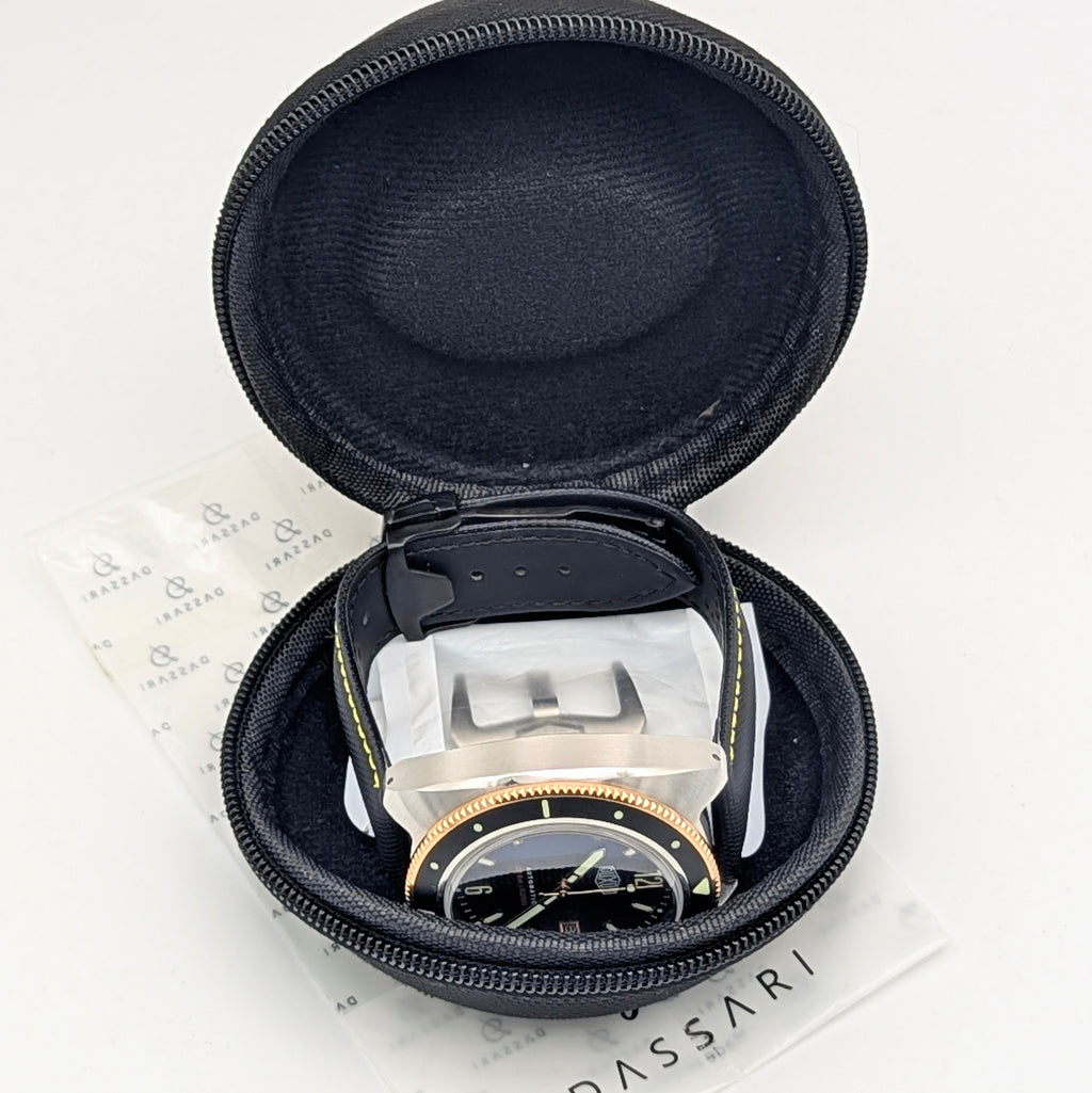 Duxot Fortius DX-2019 Automatic Diver – Black Dial, Two-Tone, DASSARI Strap