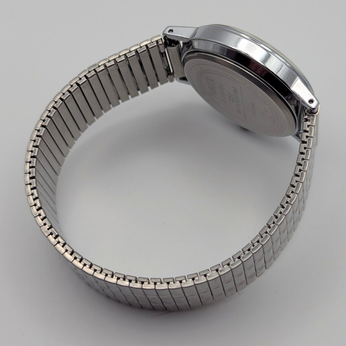 Timex Easy Reader Quartz Watch — White Dial, Silver-Tone Expansion Bracelet, Sold Naked - Bezel & Hide