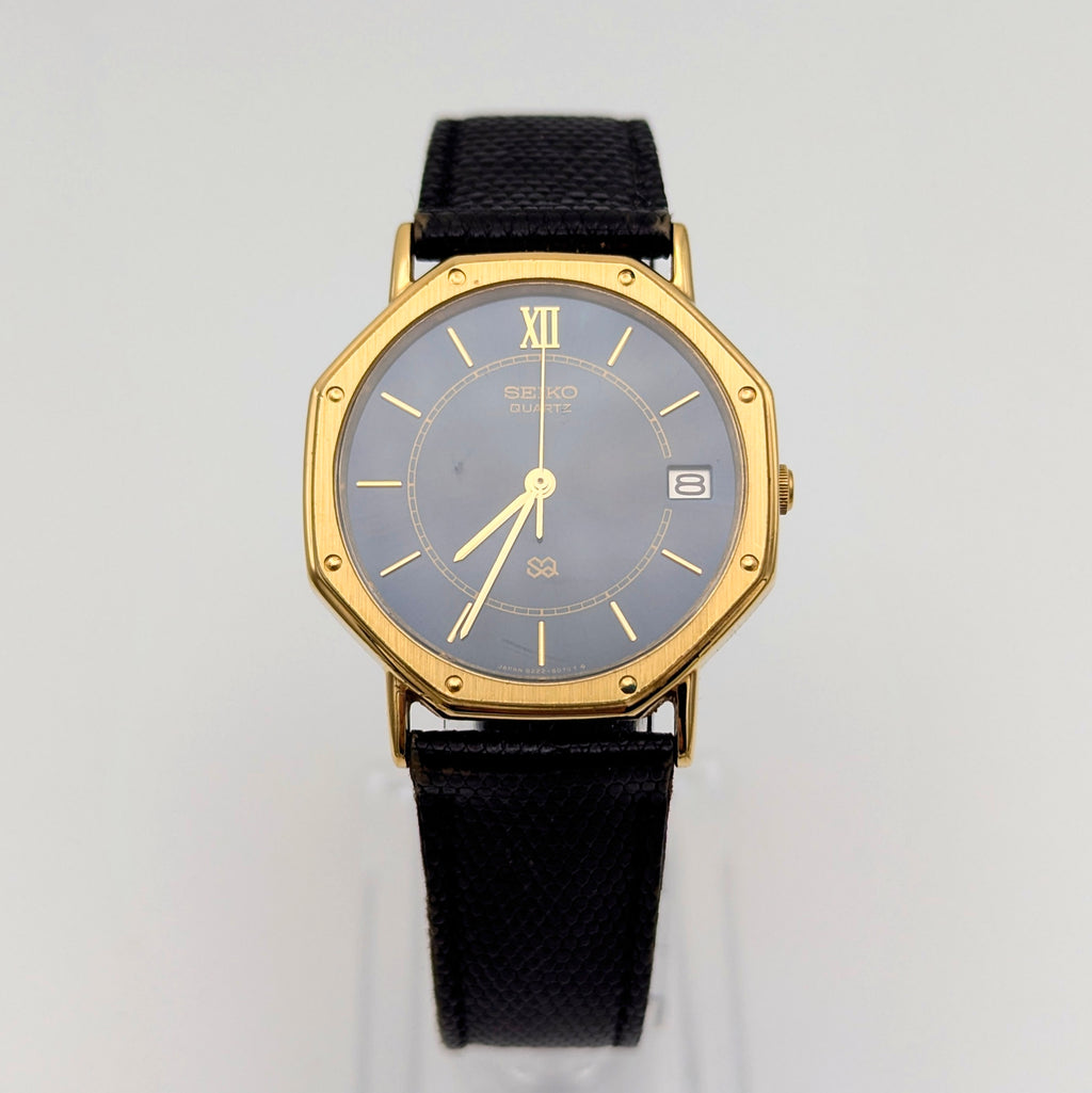 Seiko 8222-6040 Octagonal Quartz Watch | January 1982, Blue Dial