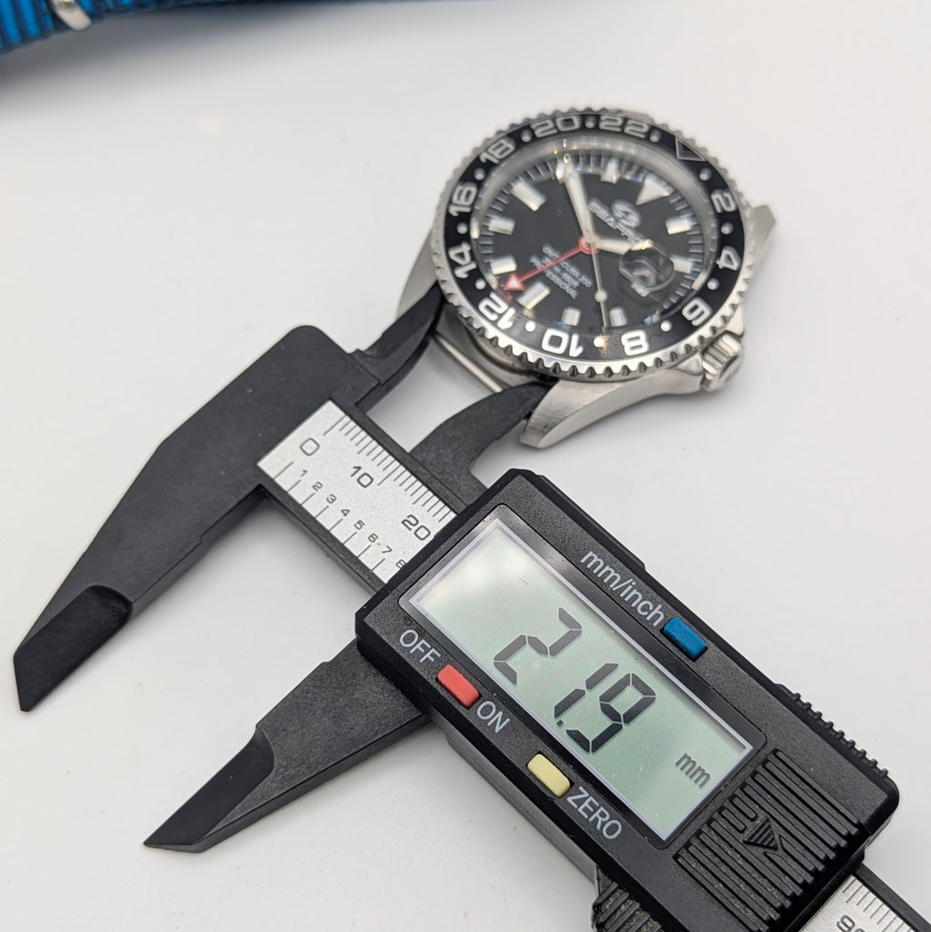 Seapro GMT Scuba 200 Professional Quartz — Black Dial, Steel Case, Sold Naked - Bezel & Hide