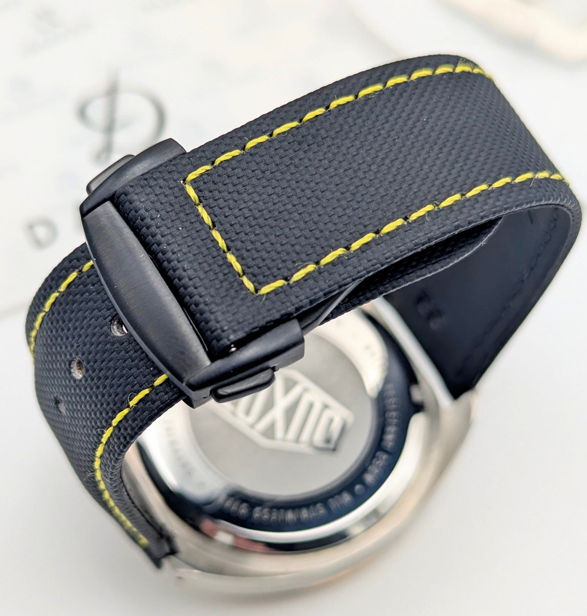 Duxot Fortius DX-2019 Automatic Diver – Black Dial, Two-Tone, DASSARI Strap
