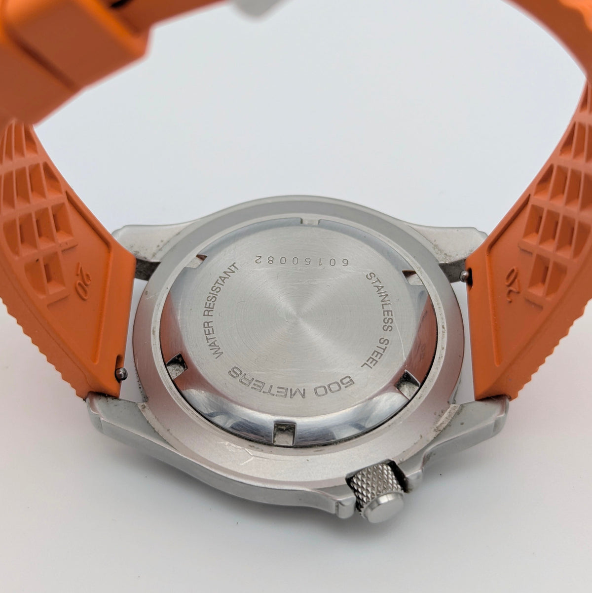Aqua Lung Professional 500M Quartz Watch | Orange Dassari FKM Strap