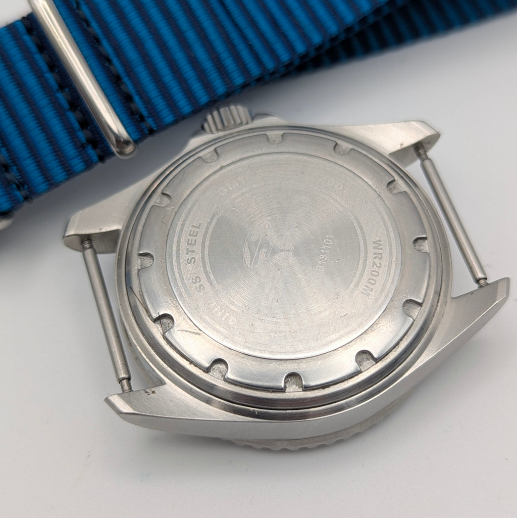 Seapro GMT Scuba 200 Professional Quartz — Black Dial, Steel Case, Sold Naked - Bezel & Hide