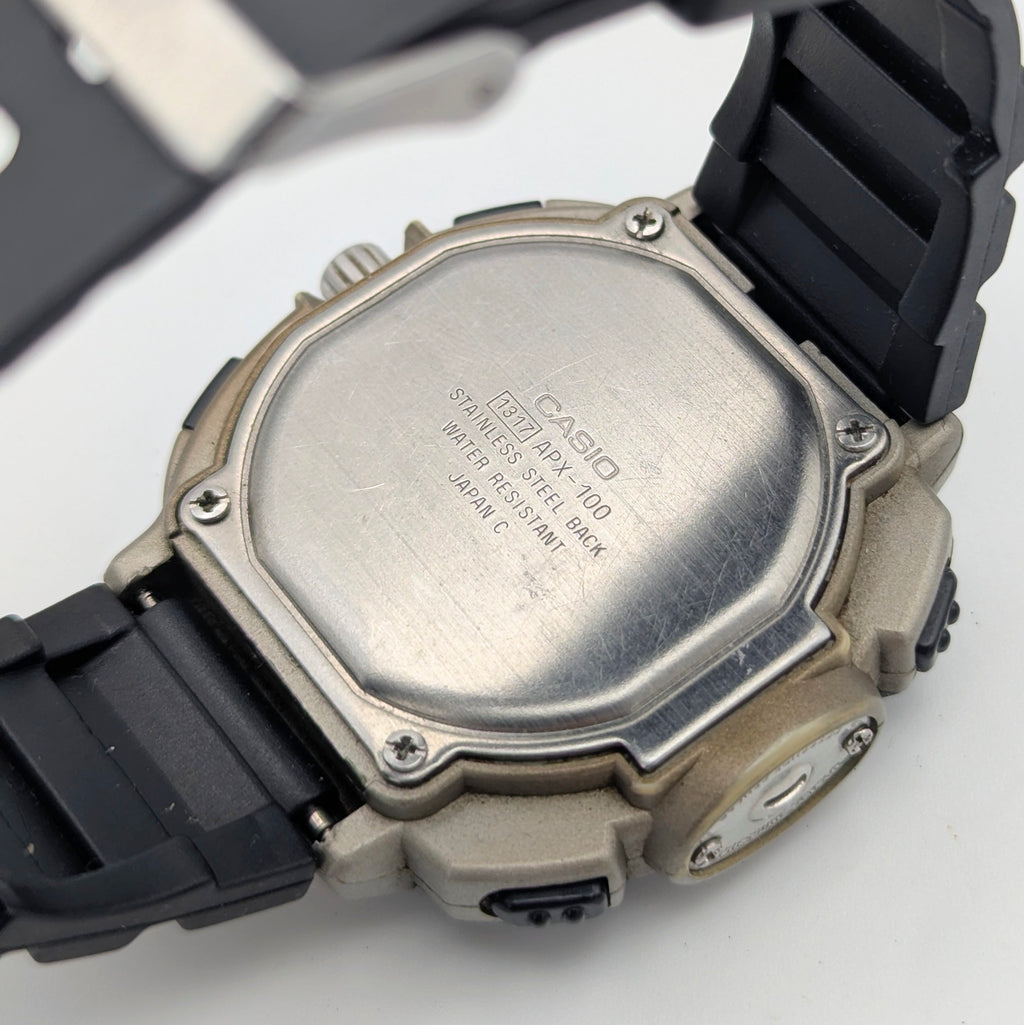 Casio APX-100 Altimeter — A Rare 90s Outdoor Sensor Watch, Sold Naked - Bezel & Hide