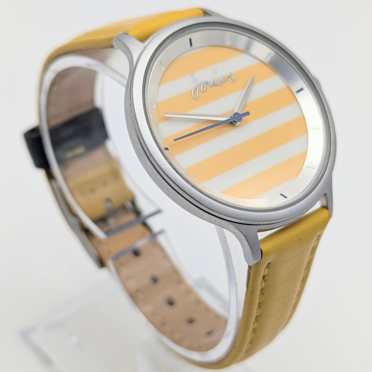 Joules JS1C1PY Yellow Stripe Ladies' Quartz Watch — Sold Naked - Bezel & Hide