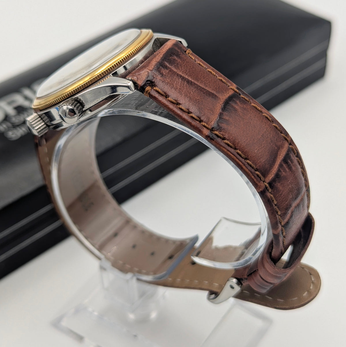 Oris Wrist Alarm Limited Edition – Ref. 418-7451-63 | 18kt Gold Bezel | No. 0297/1600 - Bezel & Hide