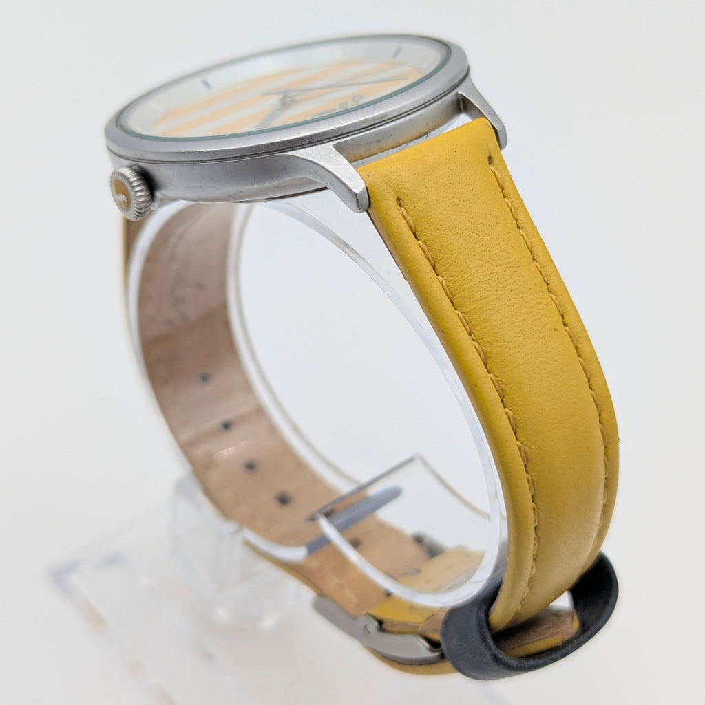 Joules JS1C1PY Yellow Stripe Ladies' Quartz Watch — Sold Naked - Bezel & Hide