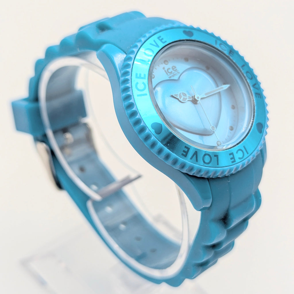 Ice-Watch Ice Love Quartz Watch — Turquoise Silicone, Sold Naked - Bezel & Hide