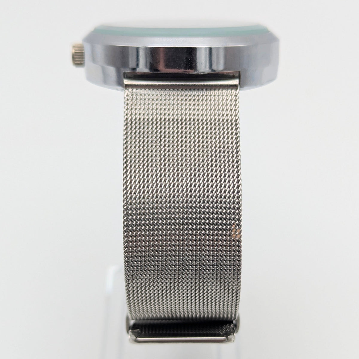 Raidu Spinning Disc Novelty Watch — Quartz, Mesh Strap, Sold Naked - Bezel & Hide