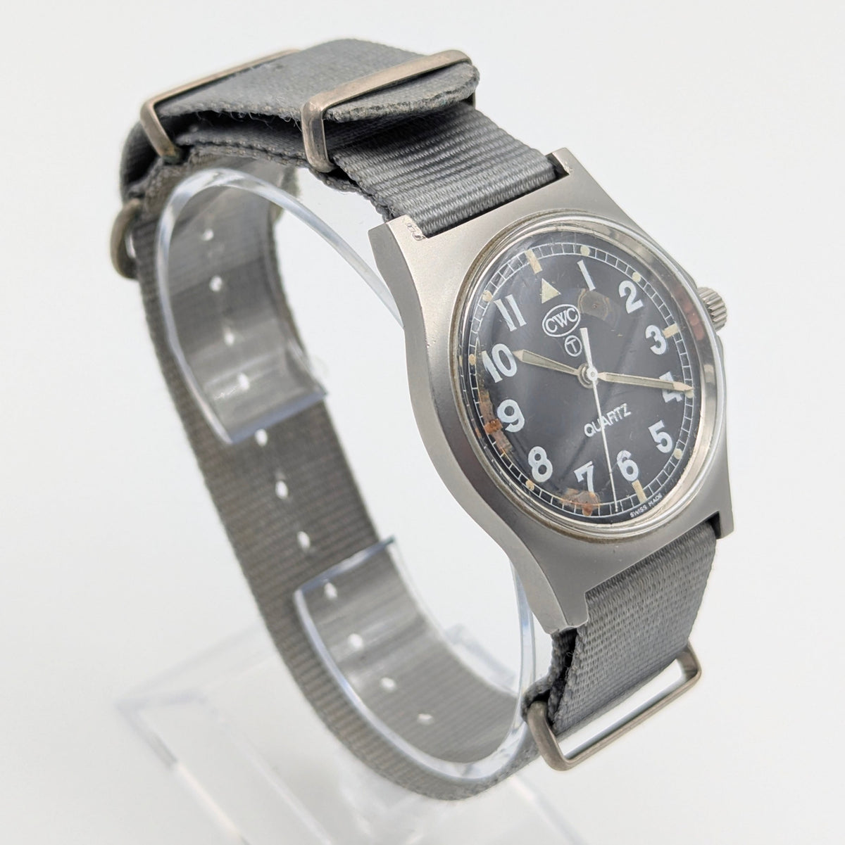 CWC G10 Royal Navy Issue Watch 1990 – Military Quartz, Grey G10 Strap