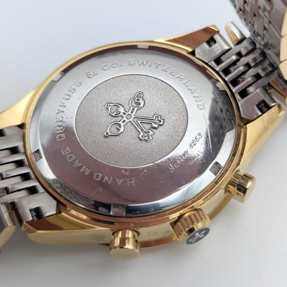 Dreyfuss & Co 1953 Series Quartz Chronograph - Bezel & Hide