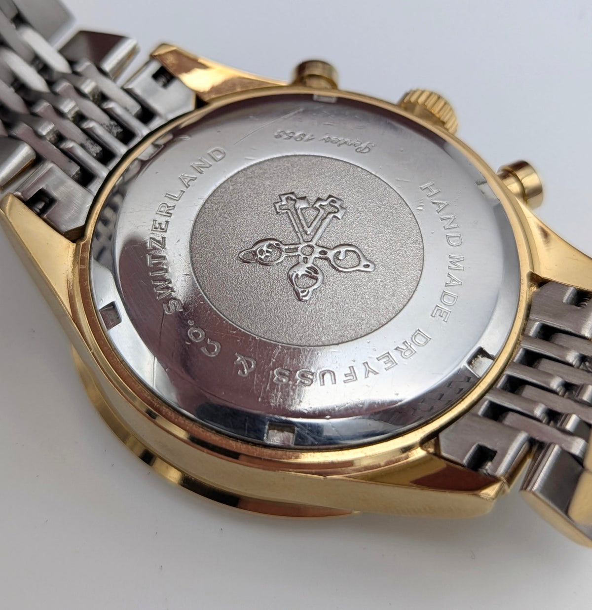 Dreyfuss & Co 1953 Series Quartz Chronograph - Bezel & Hide