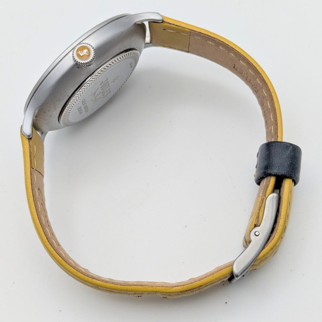 Joules JS1C1PY Yellow Stripe Ladies' Quartz Watch — Sold Naked - Bezel & Hide
