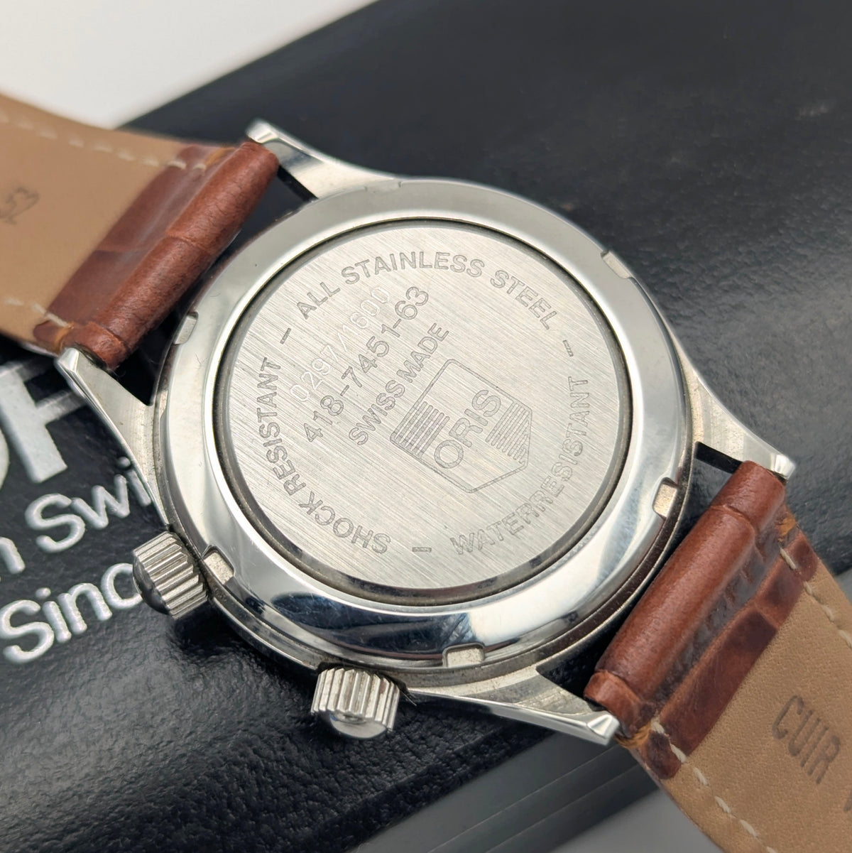 Oris Wrist Alarm Limited Edition – Ref. 418-7451-63 | 18kt Gold Bezel | No. 0297/1600 - Bezel & Hide
