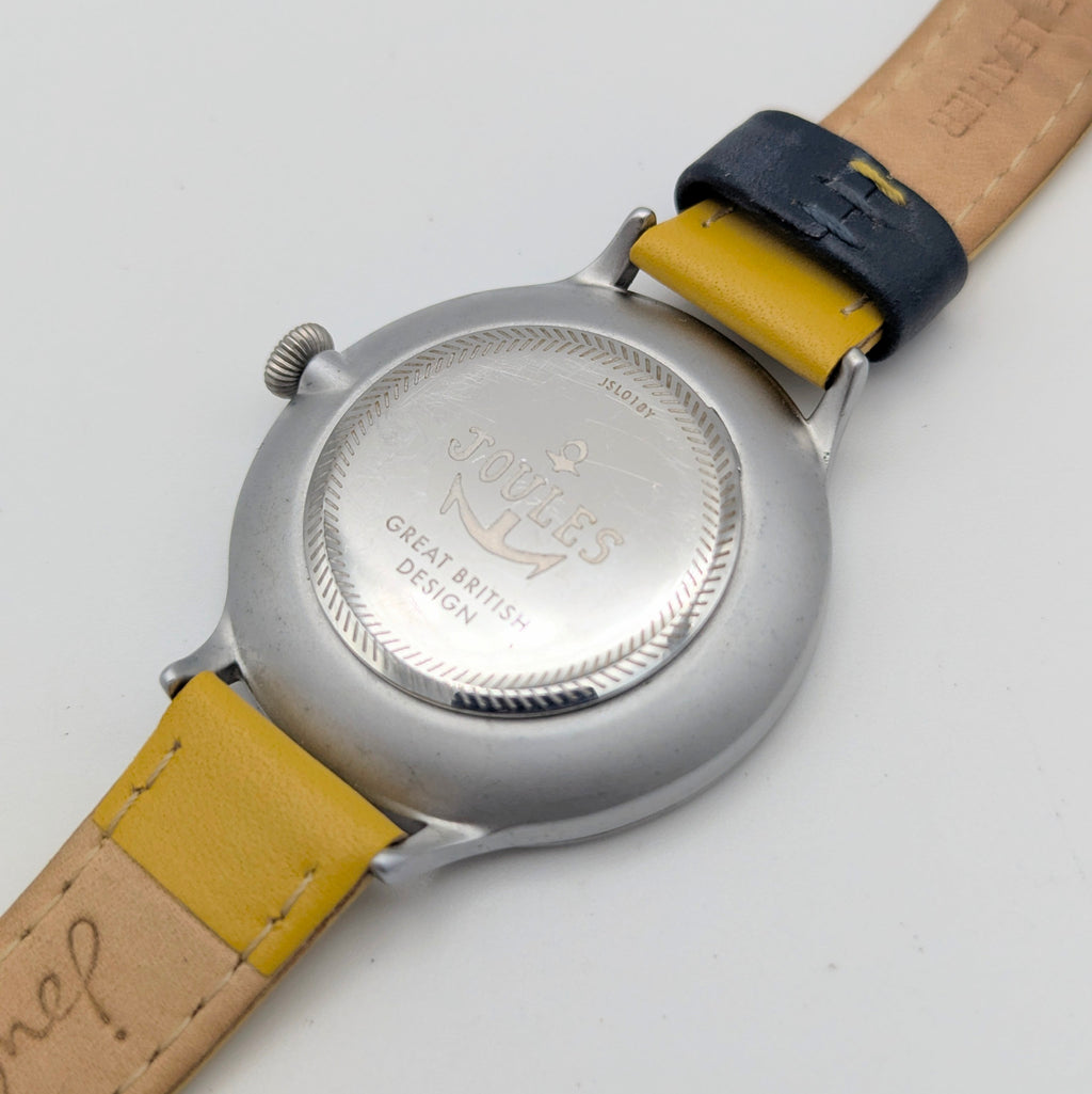 Joules JS1C1PY Yellow Stripe Ladies' Quartz Watch — Sold Naked - Bezel & Hide
