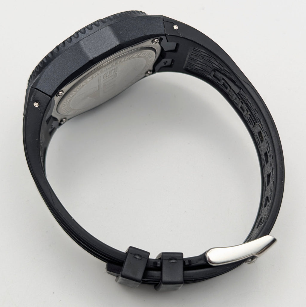 Lotus Chronograph Men's Quartz Watch — Black PVD, Silver Dial, Ref 15679, Sold Naked - Bezel & Hide