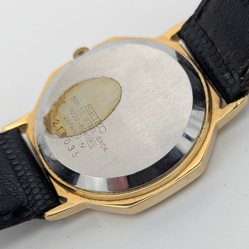 Seiko 8222-6040 Octagonal Quartz Watch | January 1982, Blue Dial